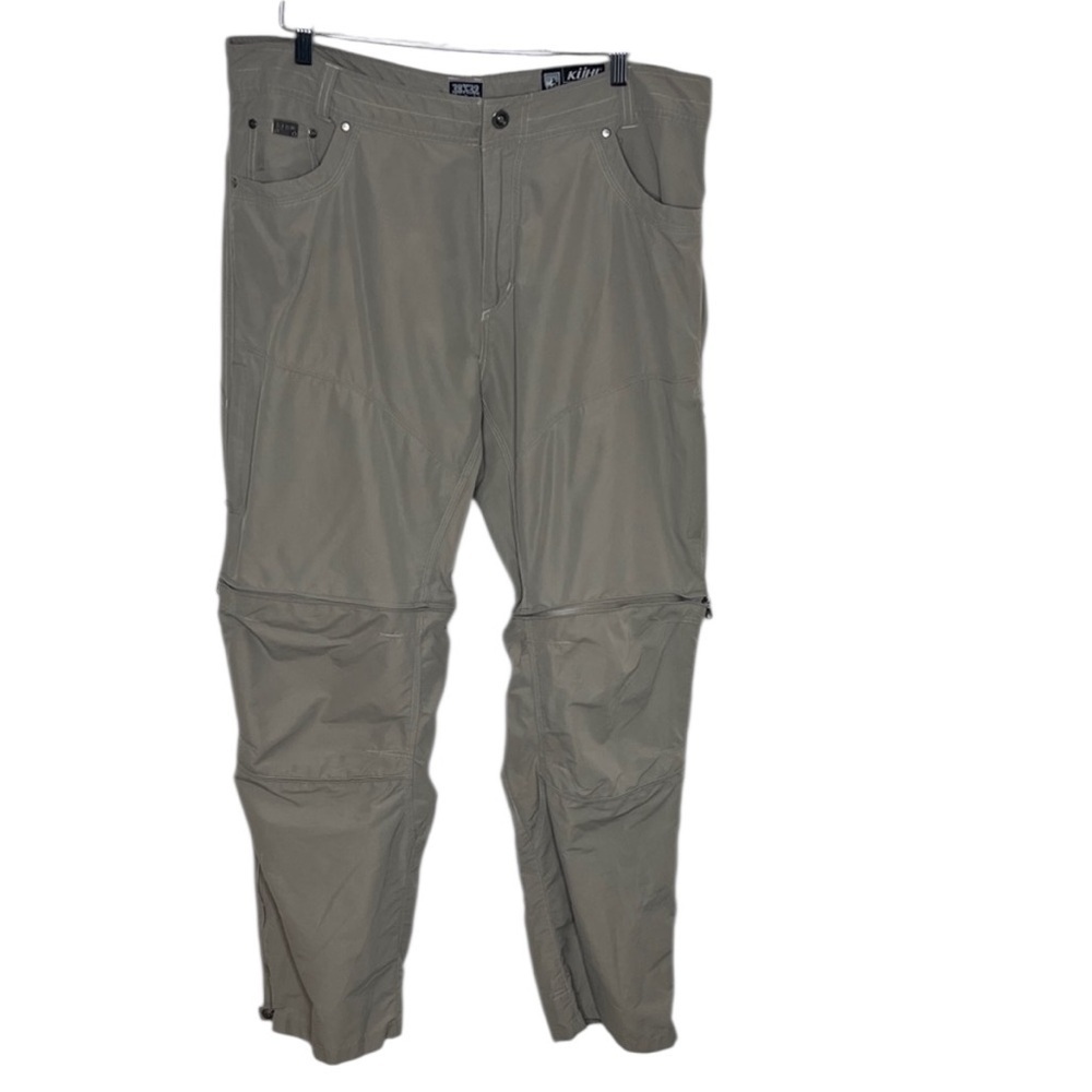 Kuhl Liberator Convertible Stealth Zip Off Tan Pants Women Size 38x32 BLEMISH